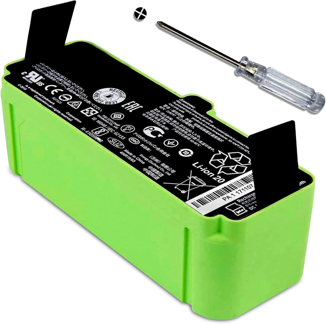 3300Mah Battery for iRobot Roomba 600 700 800 900 Series 960 801 805 850 860 877 890 891 895 780 775 760 695 680 675 640 Lithium ion Battery Replacement Series 4376392 4INR 19/65 14.14V