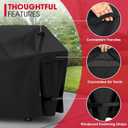 Unicook Grill Cover 55 Inch for Outdoor Grill, Heavy Duty, Waterproof, Fade Resistant, BBQ Cover with Handles/Straps/Air Vents, Compatible with Weber Charbroil Nexgrill Gas BBQs etc