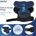 REVIX Large Shoulder Ice Pack Wrap, 2 Gel Packs+1 Shoulder Brace for Rotator Cuff and Arm, Reusable Gel Cold Therapy Wrap for Discomfort Relief & Muscle Relaxation, Easy to Wear & Remove