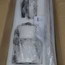 48" Ceiling Fan with Light amd Remote, White Flush Mount Ceiling Fan with 3 Blades,3 Color Light, 6 Speed, Queit DC Motor, for Bedroom/Outdoor/Patios, White