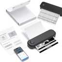 200 Sheets Thermal Printer Paper 8.5 x 11 Inch, Compatible with L86/D80 /A80 & Most Portable Printers, Quick Dry for Pen, BPA Free, Folded Thermal Paper