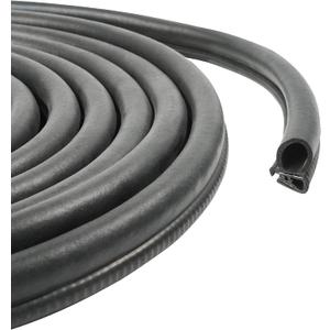 Rubber Edge Trim,Car Weather Striping,Door Rubber Seal Strip Trim Seal,Automotive Weather Stripping Edge Guard for Cars, Boats, RVs, Trucks, and Home Applications (20 FT)