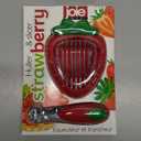 Joie Strawberry Huller and Slicer, Berry Preparation Set, Baking Tools, Red