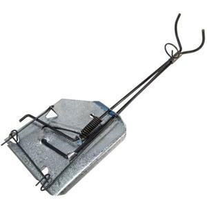 Qualirey 8 Pcs Outdoor Gopher Trap Easy to Set Mole Trap Weather Resistant Gopher Killer Vole with Red T Type Labels for Lawn Garden Farm (Silver)