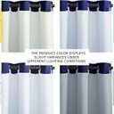 NICETOWN Blackout Curtain Liners for Sheer Curtains, Cold Heat Light Noise Blocking Liners with Rings: Easy to Open and Close, Thermal Liners for 84 inches Long Curtains, 1 Pair, 50" x 80" Per Panel