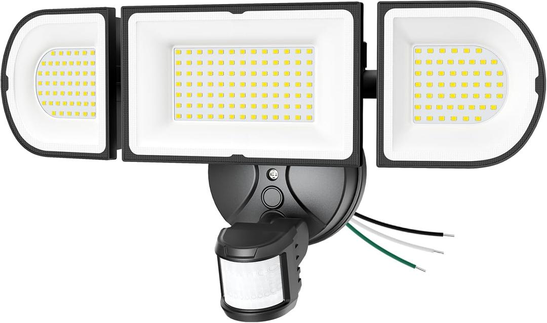 Olafus 180W Motion Sensor Outdoor Lights, 18000lm Dusk to Dawn LED Flood Lights Outdoor Wired, 6500K Daylight Motion Lights for Outside, IP65 Waterproof Exterior Security Light, Black Olafus 180W Motion Sensor Outdoor Lights, 18000lm Dusk to Dawn LED Flood Lights Outdoor Wired, 6500K Daylight Motion Lights for Outside, IP65 Waterproof Exterior Security Light, Black