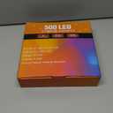 weillsnow 164 FT 500 LED Christmas Lights Outdoor, Waterproof Christmas Fairy Lights with Timer, Plug in Warm White LED String Lights with 8 Modes for Bedroom Wedding Party Xmas Decoration