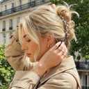CAKURE Gold Claw Clip Rhinestone Hair Clips Large Fancy Hair Claw Clip Hair Accessories for Women (Pack of 2) (b-gold)