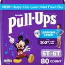 Pull-Ups Boys' Potty Training Pants, Size 5T-6T, 80 Count