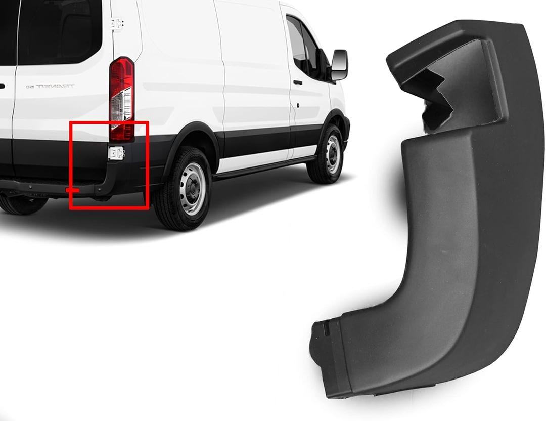 REPLACEMENT FOR FORD TRANSIT 2015-2024 REAR BUMPER CORNER COVER TRIM 150 250 350 (RIGHT PASSENGER SIDE)