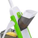 Masthome 5 in 1 Vegetable Chopper, Safe Mandoline Slicer,Professional Vegetable Slicer, Julienne&Dicer for Vegetables,Potato Slicer,Thickness Adjustable 0.1-8 mm Artifact Fast Meal Prep(Green)