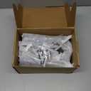 Industrial Pipe Shelf Bracket 6.7",Iron L Pipe Shelving Wall Floating Shelf Bracket for 6-12" Board,Industrial Pipe Shelves Heavy Duty Black Metal Pipe Clothing Rack 6 Pack, Include Accessories