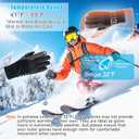 Cierto Thermal Touchscreen Gloves for Running & Cycling, Windproof Cold Weather Gloves for Men & Women, Hiking and Driving Warm Gloves with Touch Screen Fingers