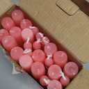 Valentine's Decorations 10 Inch Pink Taper Candles Set of 24, Dripless and Unscented Candle Sticks for Dinner, Shabbat, Halloween, Christmas, Wedding, 8 Hours