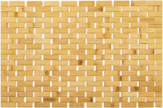 Wooden Bamboo Bath & Shower Mat Creates Spa-Like Experience (24.75" x 16.5")