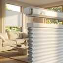 Grandekor No Drill Top Down Bottom Up Cellular Shades Blackout,34Wx64H