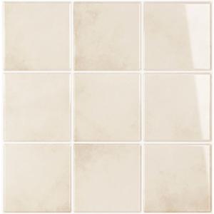 VEELIKE Cream Beige Backsplash Tile Peel and Stick Backsplash for Kitchen 12 Sheets Self Adhesive Square Wall Tile Stickers 12''x12'' Waterproof Back Splash Stick on Tiles for Bathroom Laundry Room RV