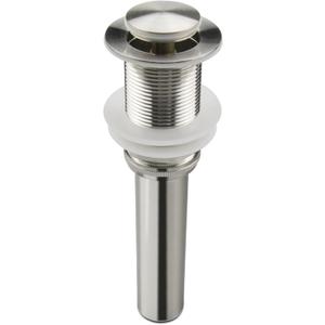 Bathroom Sink Drain,Drain Stopper Bathroom Sink Without Overflow,Pop Up Drain Strainer,Stainless Steel Brushed Nickel (Small Popup Cap)