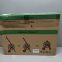 Garden Hose Reel Cart, Holds 75-150 Feet of 5/8-Inch Hose, Portable Hose Reel Cart With Wheels,Adjustable Handrail, Quick Hose Connector (Original, Black)