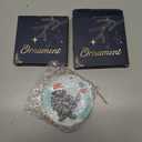 Pack Of 2 Funny Black Cat Christmas Ornament 2025 with Santa Hat Kicking Ornaments Humorous Gift for Cat Lovers, Pet Owners, and Animal Humor Fans Ceramic Christmas Tree Decoration Keepsake