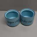 ONTUBE Ceramic Paper Clip Holder and Binder Clip Holder Set Dispenser Organizer for Desk (Turquoise) 2 Pack