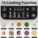 Portable Digital Rice Cooker, 6-Cup (Uncooked)/12-Cup (Cooked) Small Rice Maker with Steaming Basket, Mini Rice Cooker with 2L Removable Nonstick Inner Pot, 10 Menu Options, Auto Keep Warm, 24 Hour Delay Timer, White