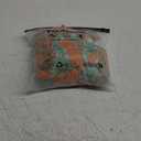 COZYEASE Women's 2025 Summer 3 Piece Swimsuits Tropical Print Bikini Set Halter Drawstring Bathing Suits with Cover Up Orange Small