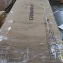 Feonase Queen Size Bed Frame with Charging Station, Linen Upholstered Platform Bed Frame with Wingback Storage Headboard, Solid Wood Slats Support, No Box Spring Needed, Noise Free, Black