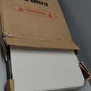 FDW 34" Folding Card Table Plastic Table Portable Square Height Dining Table Perfect for Party and Parties Backyard Events, White