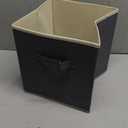 Lifewit 12 Packs Storage Cubes, 11 Inch Cube Storage Bins, Foldable Decorative Fabric Storage Baskets for Organizing Home Organizers with Handles for Shelves, Closet, Black