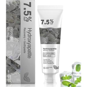 Hydroxyapatite Toothpaste for Advanced Enamel Protection, Gentle and Effective Formula, Fluoride-Free with Refreshing Mint, Hydroxyapatite Toothpaste for Sensitive Teeth (1)
