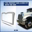 Front Chrome Grill Trim Grille Surround Compatible with Mack Granite Semi Trucks