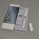 Eyebrow Trimmer, Electric Eyebrow Razor for Women Men, Rechargeable Painless LED Light Facial Hair Shaver Remover with Rinseable Blade for Face Lips Neck Leg (White)