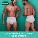 Depend Fresh Protection Adult Diapers, Incontinence Underwear for Men, Disposable, Maximum, Extra-Large, Grey, 26 Count, Packaging May Vary