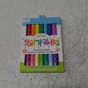 Ooly 18 Double-Sided Stamping Markers- Brush Tip plus Stamp, Cute School Supplies - DOUBLE-ENDED STAMP MARKERS