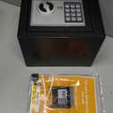 Yuanshikj Electronic Deluxe Digital Security Safe Box Key Keypad Lock Home Office Hotel Business Jewelry Gun Cash Use Storage money (BLACK)