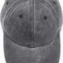 Baseball Cap Soft Cotton Plain Washed Vintage Comfort Unstructured Low Profile Dad Hats (Charcoal Gray)