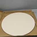 Piedra redonda para pizza, piedra de hornear de cordierita para horno y parrilla, incluye deslizador de pizza de aluminio y accesorios gratuitos