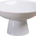 HD 4,4 in ceramic footed bowl white