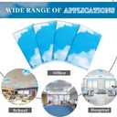 VIHOSE 4 Pcs 2 x 2 Feet Fluorescent Light Covers for Ceiling Lights Classroom Magnetic Light Filters for Reducing Harsh Glare Flicker for Office Classroom Home Drop Ceiling(Sky Cloud)