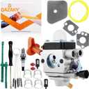 Carburetor Compatible with FS87R FS90R FS90K FS100R FS100RX FS110R FS110RX FS110X FS130R FR130T HL90K HL95K HL100K KM90R KM100R KM110R KM130R SP90T Zama C1Q-S88 S110C S110D S131 C1Q-S131B