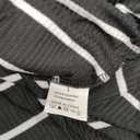 MARZXIN Women 2026 Casual Maxi Dress Short Sleeve V Neck Stripe Sundress Split Loose Long Summer Tshirt Activewear Dress (Medium, New-black Ribbed Stripe)