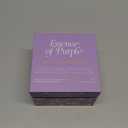 Purple Crystal Candle for Women - 12oz Large Wood Wick Candle with Natural Soy Wax. Luxurious Slow Burn for Meditation with Crystals and Healing Stones. Gift for Birthday, Christmas, Valentines Day