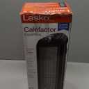 Lasko Oscillating Ceramic Tower Space Heater for Home with Overheat Protection, Adjustable Thermostat, and 2 Speeds, 15.7 Inches, Black, 1500W, CT16450