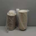 Dynta 380 Pack 12oz Paper Bowls, Small Compostable Disposable Bowls for Parties, Desserts| Microwave & Freezer Safe(Natural Brown)