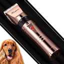 Hansprou Dog Clippers for Grooming, Professional 5000mAh Battery Dog Trimmer for Thick Hair,Heavy Duty Cordless Dog Trimmer for Grooming, Low Noise with Guard Combs for Dog Cat