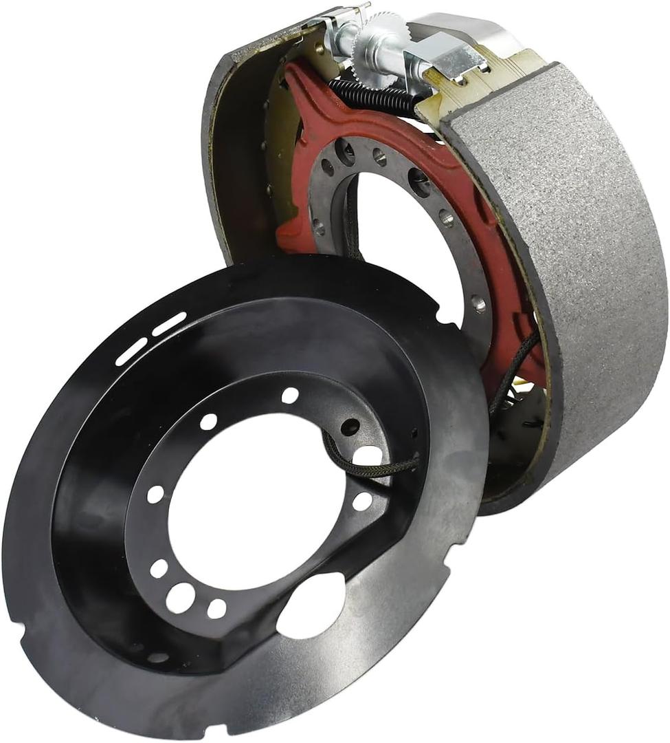 12-1/4 x 3-3/8 Left Hand Electric Trailer Brake Assembly K23-450-00 023-450-00 Compatible with Dexter Trailer 9000-10000Lbs General Duty Axles with 7-Bolt Mounting Replace 023-450 023450