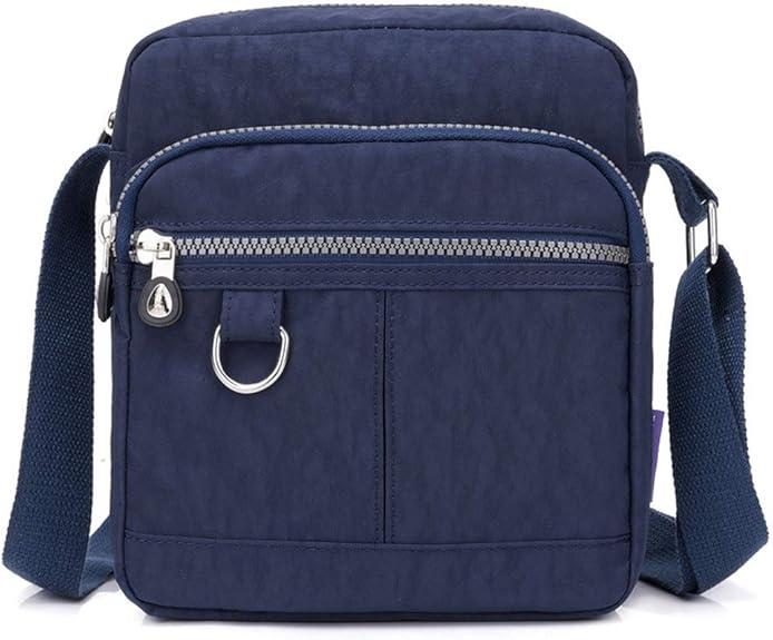 KARRESLY Casual Nylon Purse Handbag Crossbody Bag Waterproof Shoulder Bag for Women (Dark Blue)