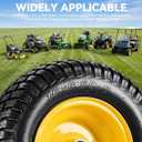 YITAMOTOR 16x6.50-8 Tubeless Lawn Mower Tires & Wheels Assemblies, 16x6.5-8 TL/Offset Hub