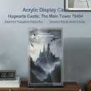 Acrylic Display Case Compatible with Lego Hogwarts Castle: The Main Tower, Dust-Proof Protective Showcase Box for Lego 76454 (Only Case - Model Not Included)